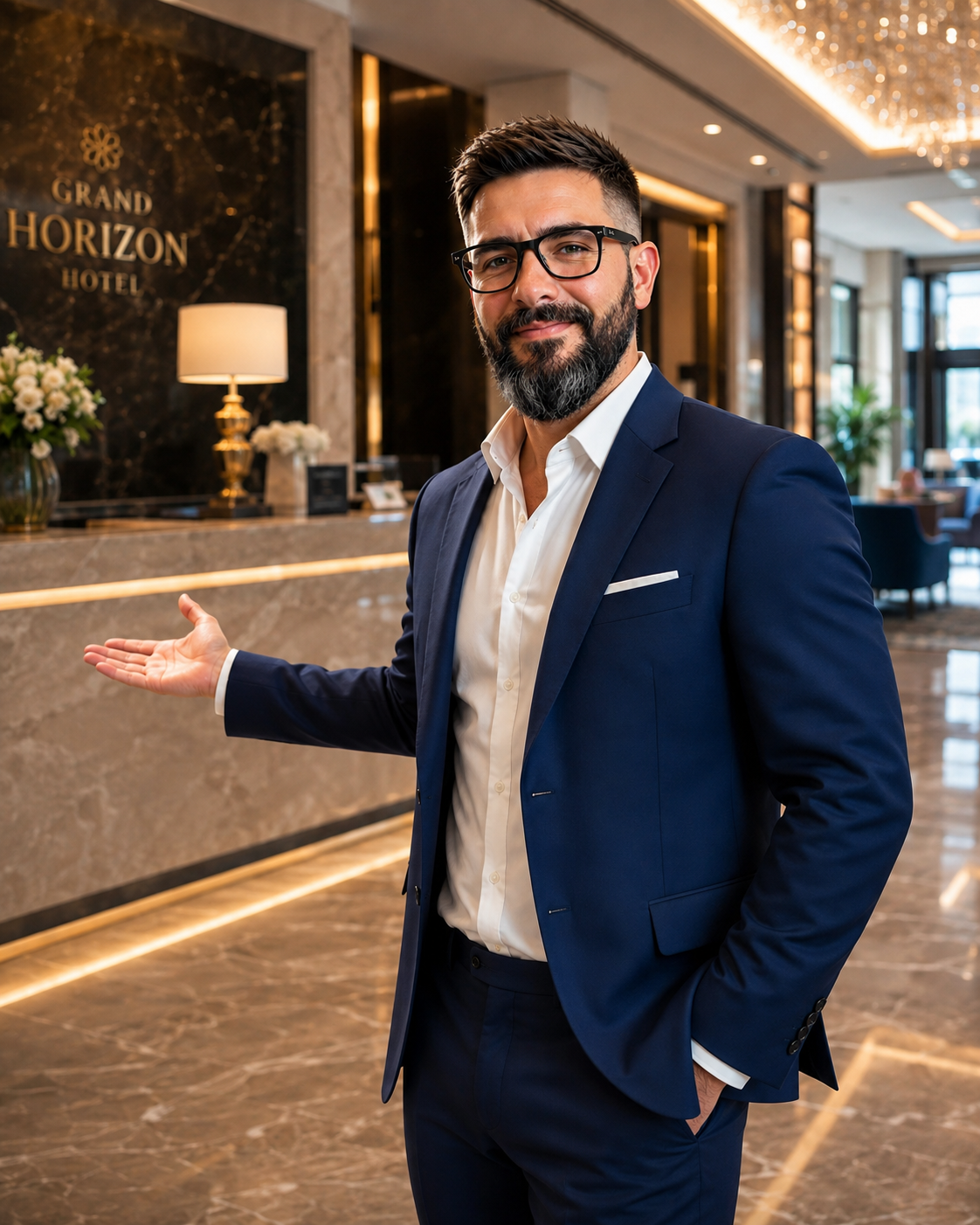 Sébastien à l'hôtel
